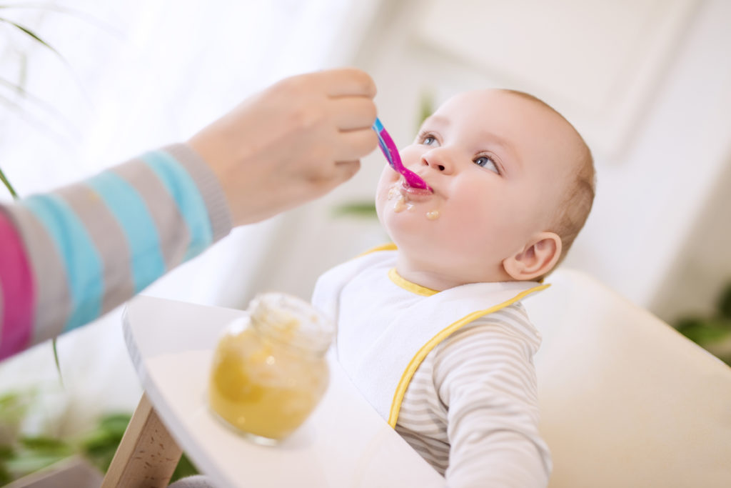 Our babies can develop a sweet tooth early; look out for added sugars like fruit juice concentrate. Source: Shutterstock